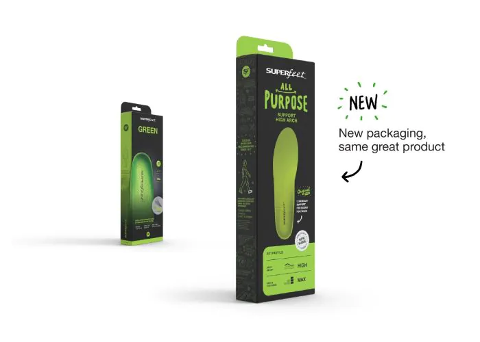 All-Purpose Support High Arch Insole — Green