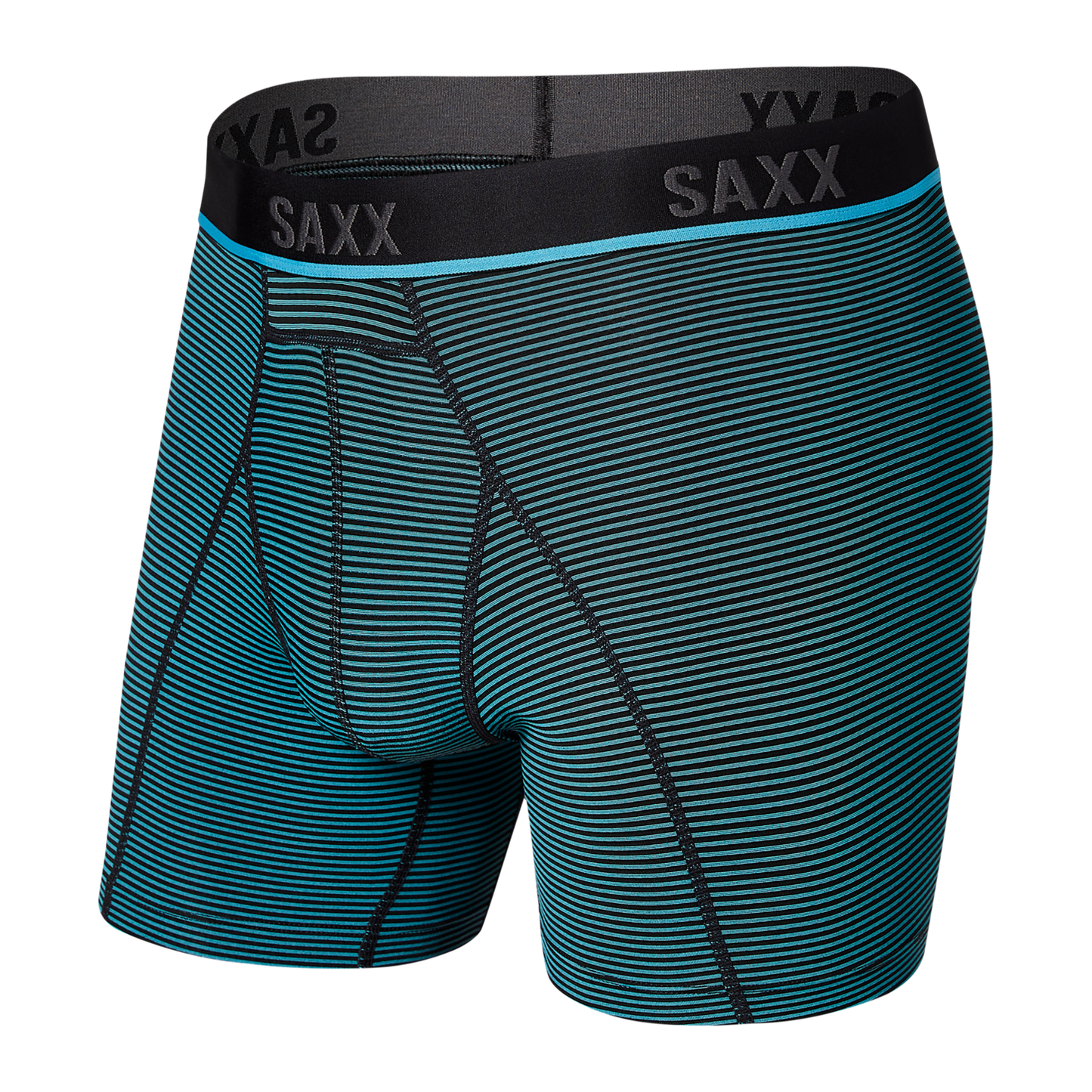 Men's Kinetic Boxer — Cool Blue/Stripe