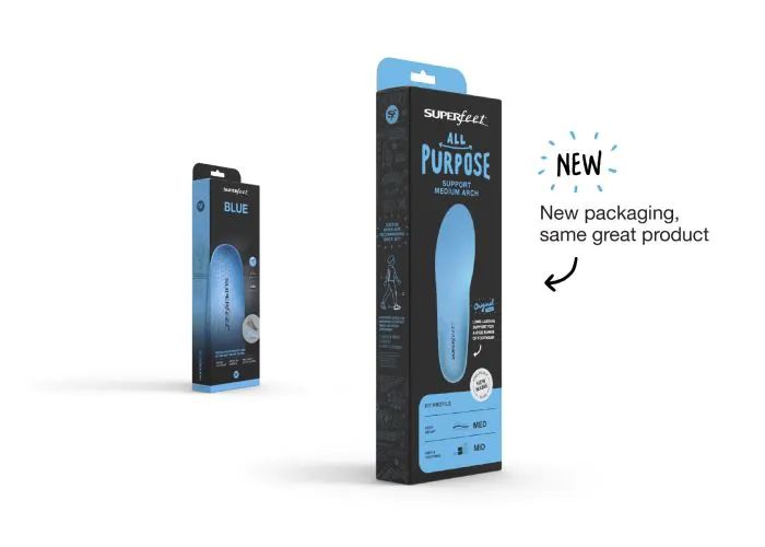 All-Purpose Support High Arch Insole — Blue