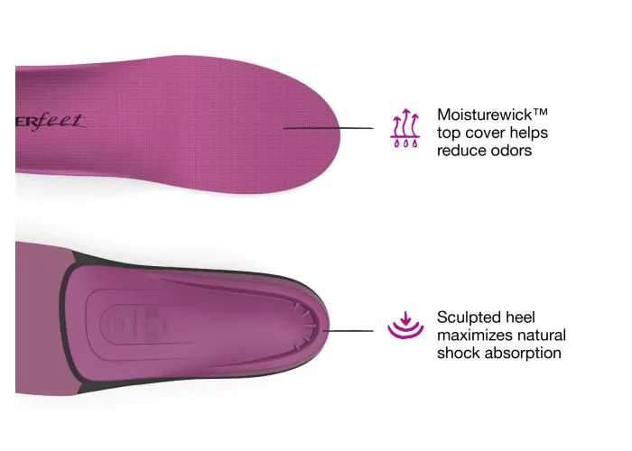 All-Purpose Women's High Impact Support Insole — Berry