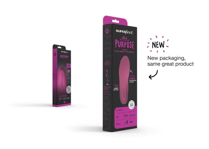 All-Purpose Women's High Impact Support Insole — Berry